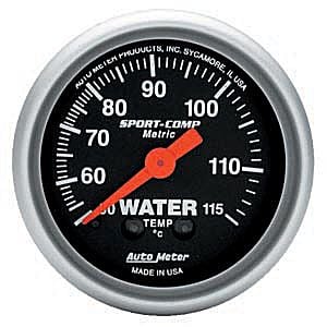 AUTOMETER SPORT-COMP 2-1/16" WATER TEMPERATURE 50-115'C